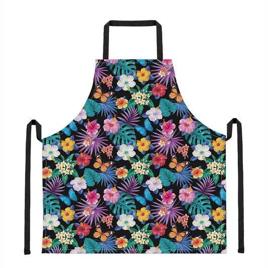 Colorful Tropical Jungle Hawaiian Print Apron