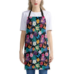 Colorful Tropical Jungle Hawaiian Print Apron
