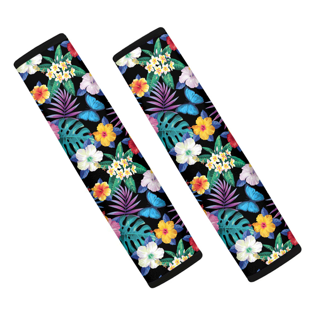 Colorful Tropical Jungle Hawaiian Print Car Seat Belt Covers