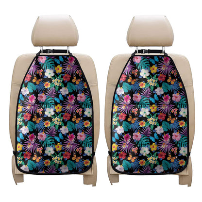 Colorful Tropical Jungle Hawaiian Print Car Seat Organizers
