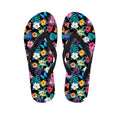 Colorful Tropical Jungle Hawaiian Print Flip Flops