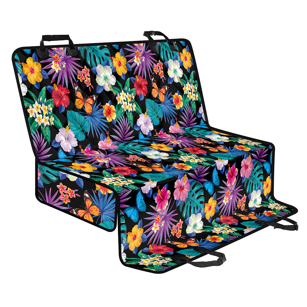Colorful Tropical Jungle Hawaiian Print Pet Car Back Seat Cover