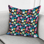 Colorful Tropical Jungle Hawaiian Print Pillow Cover