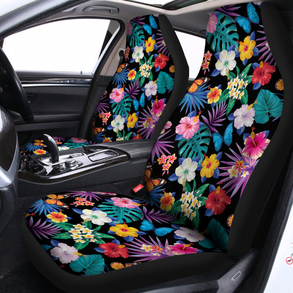 Colorful Tropical Jungle Hawaiian Print Universal Fit Car Seat Covers