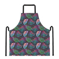Colorful Tropical Leaves Pattern Print Apron