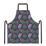Colorful Tropical Leaves Pattern Print Apron