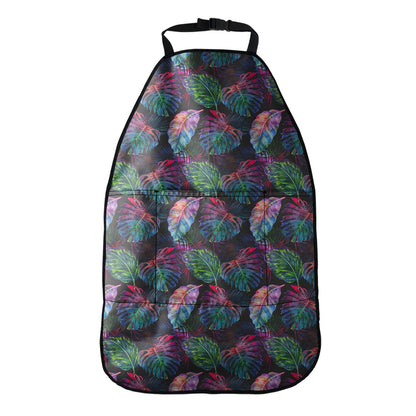 Colorful Tropical Leaves Pattern Print Car Seat Organizers