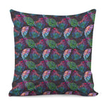 Colorful Tropical Leaves Pattern Print Pillow Cover