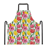 Colorful Tulip Pattern Print Apron