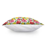Colorful Tulip Pattern Print Pillow Cover