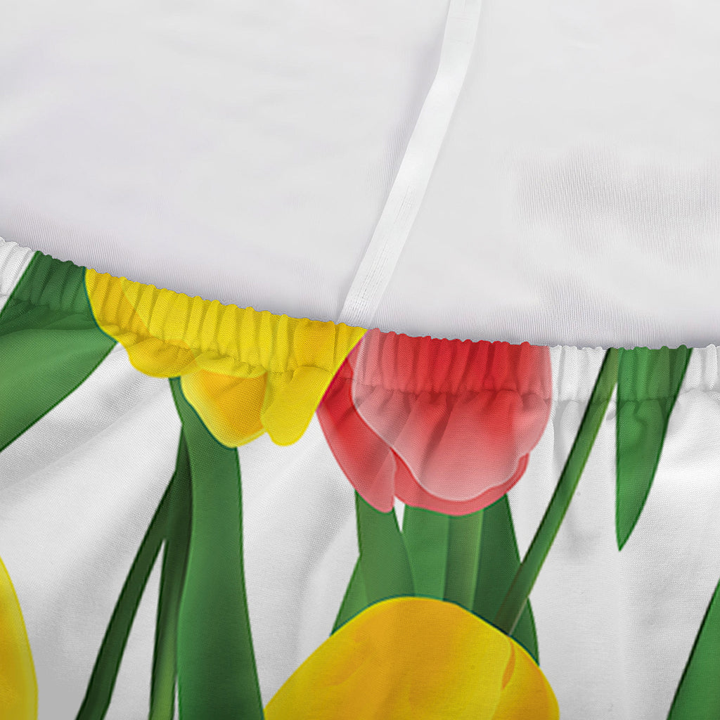 Colorful Tulip Pattern Print Sofa Cover