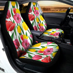 Colorful Tulip Pattern Print Universal Fit Car Seat Covers