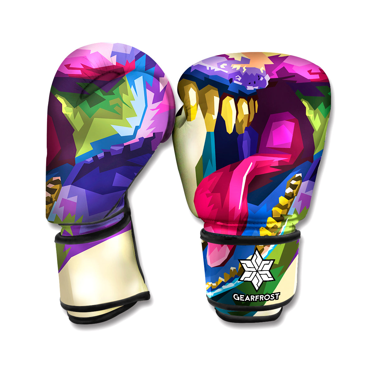 Eruption Volcano Print Boxing Gloves