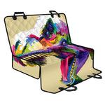 Colorful Tyrannosaurus Rex Print Pet Car Back Seat Cover