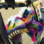 Colorful Tyrannosaurus Rex Print Pet Car Back Seat Cover