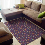 Colorful UFO Pattern Print Area Rug
