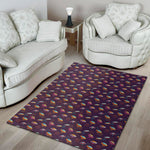 Colorful UFO Pattern Print Area Rug