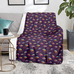Colorful UFO Pattern Print Blanket