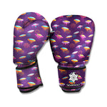 Colorful UFO Pattern Print Boxing Gloves