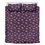 Colorful UFO Pattern Print Duvet Cover Bedding Set