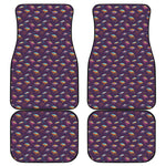 Colorful UFO Pattern Print Front and Back Car Floor Mats