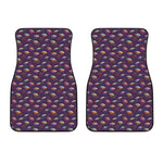 Colorful UFO Pattern Print Front Car Floor Mats