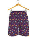 Colorful UFO Pattern Print Men's Shorts