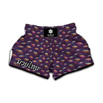 Colorful UFO Pattern Print Muay Thai Boxing Shorts