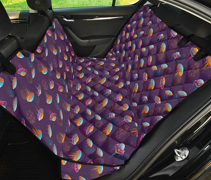 Colorful UFO Pattern Print Pet Car Back Seat Cover