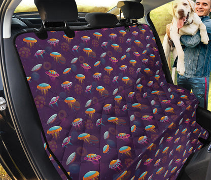 Colorful UFO Pattern Print Pet Car Back Seat Cover