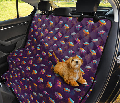 Colorful UFO Pattern Print Pet Car Back Seat Cover