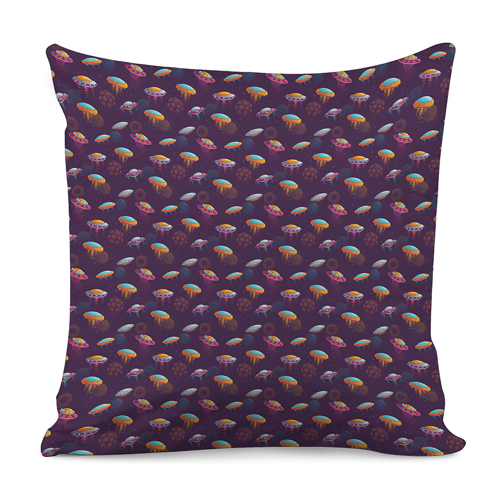 Colorful UFO Pattern Print Pillow Cover