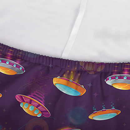 Colorful UFO Pattern Print Sofa Cover