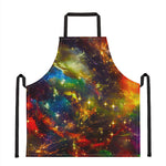 Colorful Universe Galaxy Space Print Apron