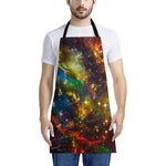 Colorful Universe Galaxy Space Print Apron