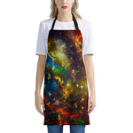 Colorful Universe Galaxy Space Print Apron