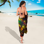 Colorful Universe Galaxy Space Print Beach Sarong Wrap