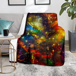Colorful Universe Galaxy Space Print Blanket