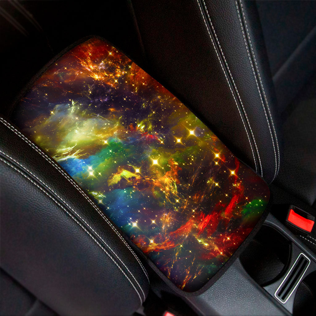 Colorful Universe Galaxy Space Print Car Center Console Cover