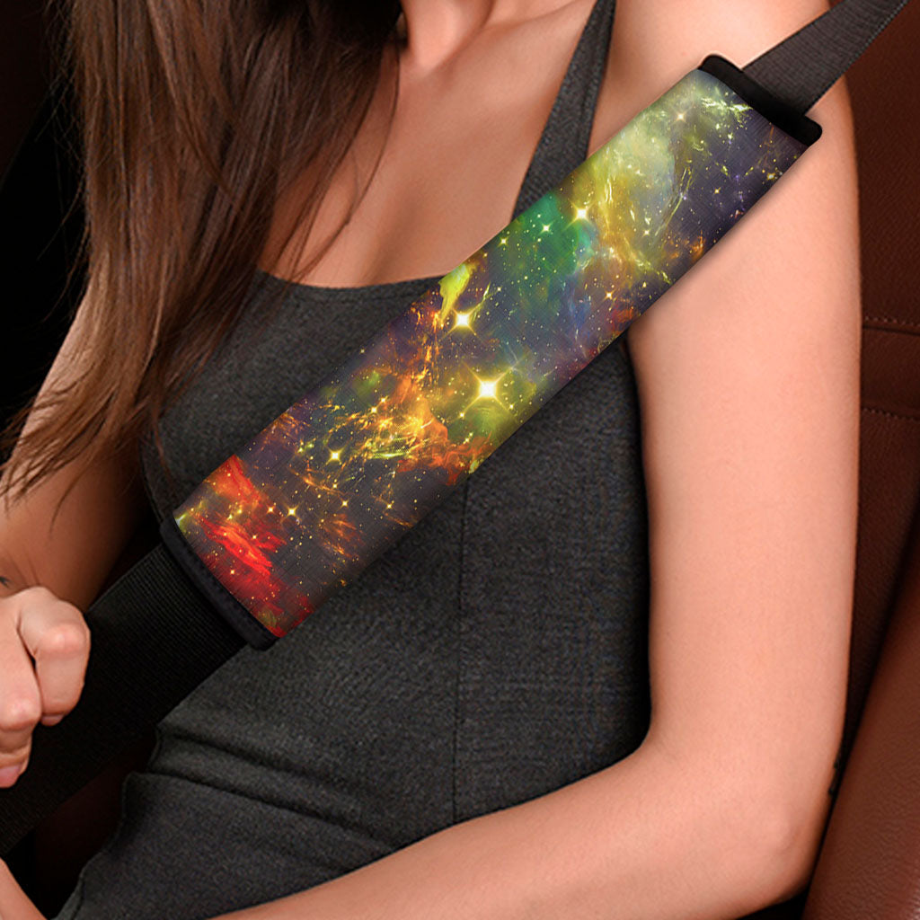 Colorful Universe Galaxy Space Print Car Seat Belt Covers