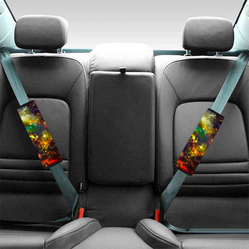 Colorful Universe Galaxy Space Print Car Seat Belt Covers