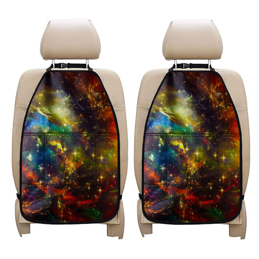 Colorful Universe Galaxy Space Print Car Seat Organizers