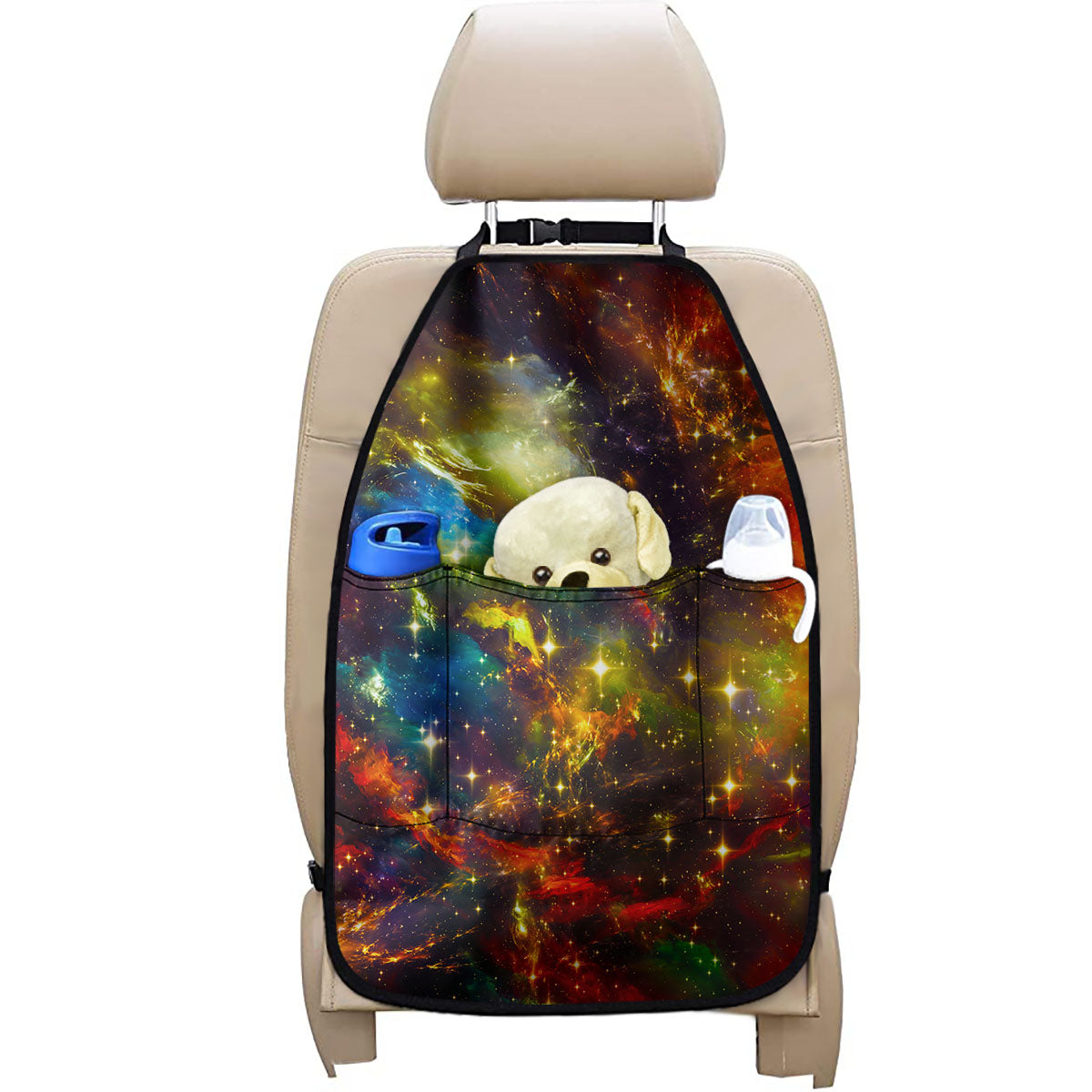Colorful Universe Galaxy Space Print Car Seat Organizers
