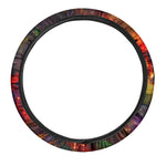 Colorful Universe Galaxy Space Print Car Steering Wheel Cover