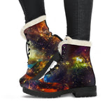 Colorful Universe Galaxy Space Print Comfy Boots GearFrost