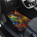Colorful Universe Galaxy Space Print Front Car Floor Mats