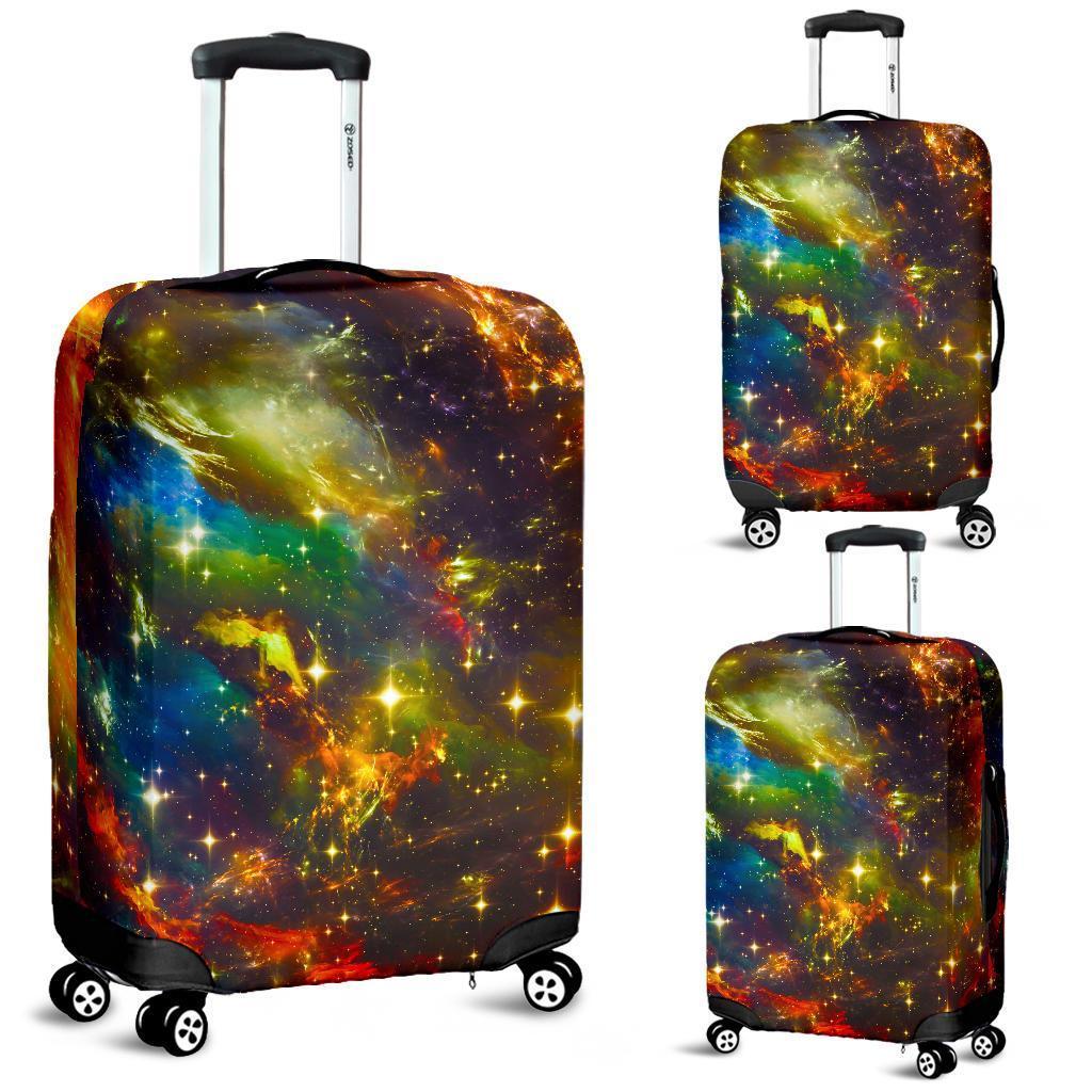 Colorful Universe Galaxy Space Print Luggage Cover GearFrost