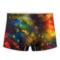 Colorful Universe Galaxy Space Print Men's Boxer Briefs