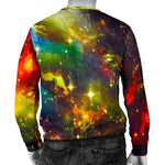 Colorful Universe Galaxy Space Print Men's Crewneck Sweatshirt GearFrost