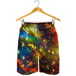 Colorful Universe Galaxy Space Print Men's Shorts
